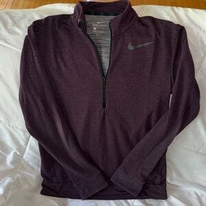 Nike Dark Purple Quarter-Zip Dri Fit